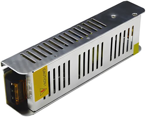 Імпульсний блок живлення Metal Long 12V 25A 300W S-300-12 мережевий адаптер з пасивним охолодженням для світлодіодних LED ламп в металевому корпусі