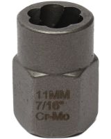 Набір екстракторів Nut Extractor ES - 14 комплект інструментів для видалення і вилучення ударних пошкоджених болтів, гайок і гвинтів в кейсі 14 штук