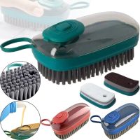 Универсальная чистящая щетка Hydraulic Cleaning Brush HX8818 3в1 для мытья посуды и чистки одежды, Губка щётка с насадками для разных поверхностей