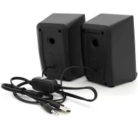 Провідні комп'ютерні колонки Jedel S-578 2.0 6W стерео RGB колонка з регулюванням гучності, акустика з підсвічуванням для ПК і ноутбука від USB