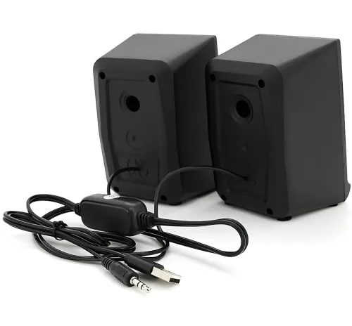 Провідні комп'ютерні колонки Jedel S-578 2.0 6W стерео RGB колонка з регулюванням гучності, акустика з підсвічуванням для ПК і ноутбука від USB