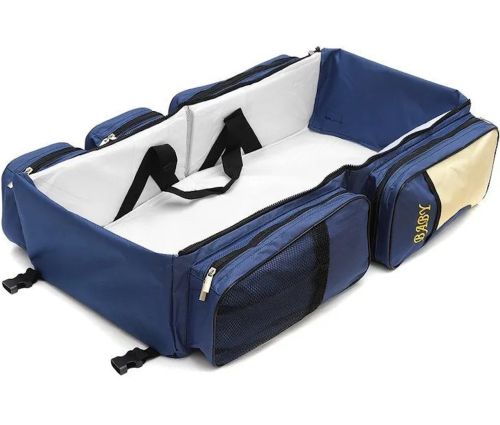 Складна сумка переноска для немовлят Baby Bed and Bag багатофункціональна розкладна сумка-трансформер, ліжко для перенесення малюків до 12 місяців