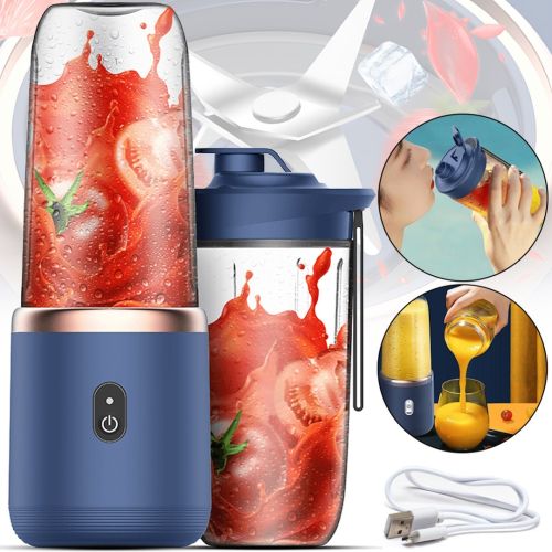 Бездротовий міні блендер Small Portable Juicer A215 400 мл акумуляторна портативна соковижималка з пляшкою поїлкою для смузі і соку від USB