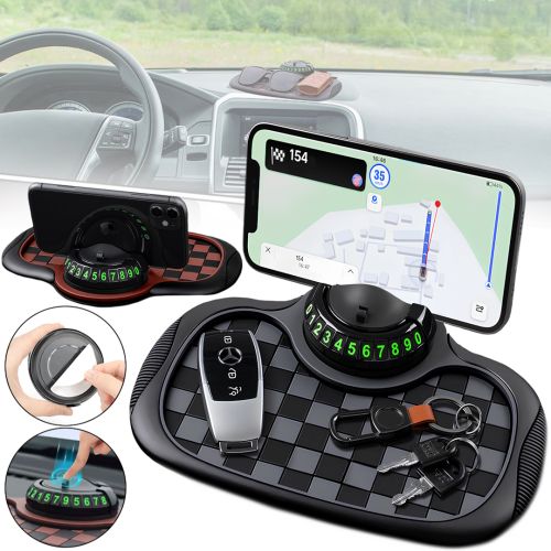 Протиковзкий автомобільний килимок Car Dashboard Mat AND 5238 органайзер підставка на приладову панель для телефону, паркувальна карта на торпеду