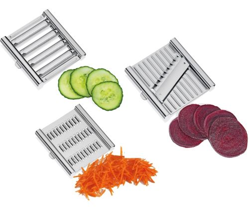 Ручна терка Vegetable Slicer Grater XL-338 овочерізка для чищення та нарізання фруктів, овочів, плоска шатківниця 3 змінні насадки з нержавіючої сталі