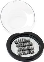 Магнітні вії на стрічці Magnetic Lashes Professional Eyelash 3D багаторазові накладні вії на магнітній основі в круглому футлярі 26 мм