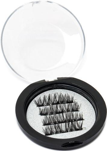 Магнітні вії на стрічці Magnetic Lashes Professional Eyelash 3D багаторазові накладні вії на магнітній основі в круглому футлярі 26 мм