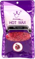 Кольоровий віск в гранулах для воскоплава Konsung Hot Wax 300 грам професійний низькотемпературний плівковий віск для депіляції всіх типів шкіри