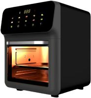 Мультипіч з обдувом Silver Crest FD-1015B 2400W 15л електронна аерогриль для приготування їжі без олії 10 програм настільна фритюрниця від мережі