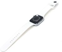 Наручні Смарт годинник Smart Watch T500 Спортивні з мікрофоном, тонометром IP67 Aluminium 44mm Розумні годинник з функціями фітнесу та здоров'я білі