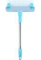 Набір щіток для миття вікон Multipurpose Squeegee силіконовий скребок і щітка з насадкою з мікрофібри для миття дзеркал і скла, комплект з 2 штук