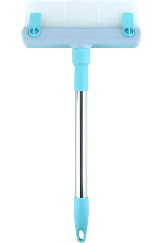 Набір щіток для миття вікон Multipurpose Squeegee силіконовий скребок і щітка з насадкою з мікрофібри для миття дзеркал і скла, комплект з 2 штук