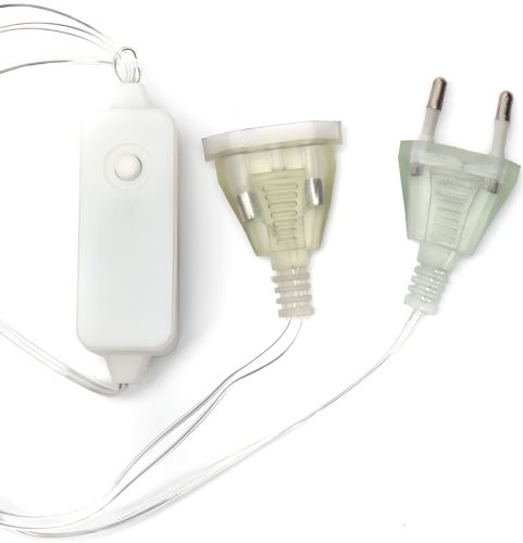 Внутрішня гірлянда штора Curtain Light куля з ялинкою 3 м 10 куль 200 LED діодів WW новорічна Світлодіодна Завіса на вікно тепла Біла 3мх70см 220V