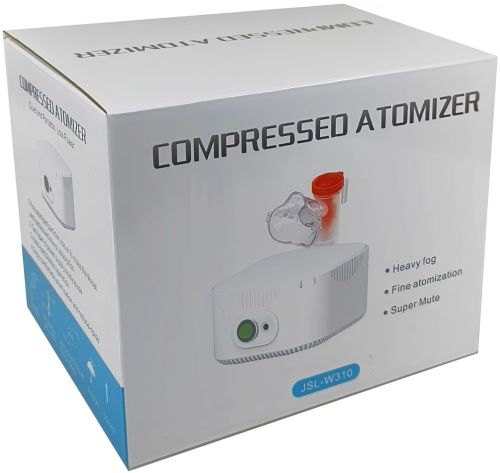 Компресійний небулайзер із маскою Compressed Atomizer JSL-W310 10 мл портативний ручний інгалятор із насадками 5 кПа розпилювач для інгаляцій від USB