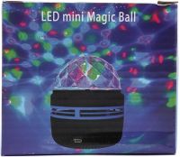 Дискошар-проектор зоряного неба Led Mini Magic Ball настільний RGB проектор, круглий світлодіодний LED світильник, 3D нічник дискошар USB Чорний