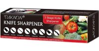 Точилка для кухонных ножей Knife Sharpener RS-168 кухонная ручная ножеточка с ручкой, настольный станок на 3 уровня заточки с полировкой NJ-523