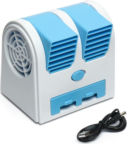 Мини кондиционер с увлажнителем Mini Fan HB-0199 настольный портативный вентилятор, увлажнитель охладитель воздуха для дома и офиса 2.5W USB HB-168