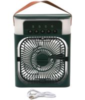 Настільний вентилятор зі зволожувачем Air Cooler Fan CX-39 600 мл кондиціонер з водяним охолодженням повітря, відсіком для льоду і RGB підсвічуванням від USB