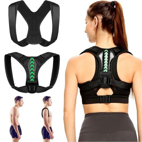 Фіксуючий коректор правильної постави Back Belt, Корсет для корекції і вирівнювання спини і плечей, бандаж, жилет для хребта на липучках