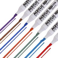 Професійний набір скетч маркерів Creative Acrylic Marker 36 шт для малювання у відрі, акрилові маркери фломастери лінери AND635 - 36 кольорів