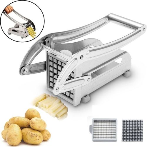 Ручна машинка для нарізки картоплі фрі, картоплерізка Potato Chipper YL-506, Овочерізка для нарізки картоплі соломкою з 2 насадками