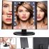 Косметическое тройное зеркало с сенсорной кнопкой Superstar Magnifying Mirror JN-817 3 в 1 с увеличением, Складное зеркало с LED подсветкой Черное
