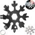Універсальний інструмент мультитул з кільцем 18 в 1 SnowFlake Wrench Tool, портативний набір ключів Сніжинка викрутка, шестигранник, гайковий ключ