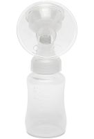 Ручний молоковідсмоктувач Manual Massage Breast Pump RH-188 з масажною насадкою, пляшкою і соскою для годування і зберігання грудного молока 150 мл