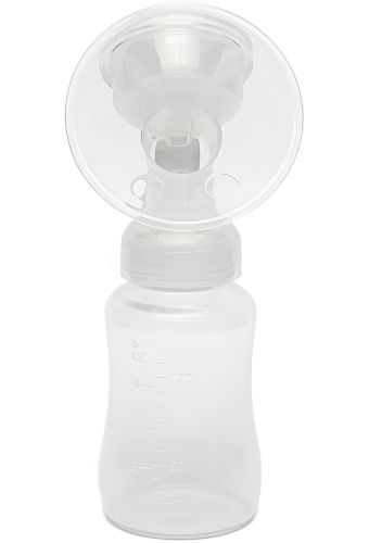 Ручний молоковідсмоктувач Manual Massage Breast Pump RH-188 з масажною насадкою, пляшкою і соскою для годування і зберігання грудного молока 150 мл