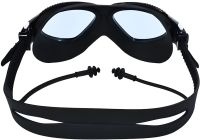 Окуляри для плавання Conquest Uv Shield Anti-Fog захисна маска з подвійним регульованим ремінцем, берушами і захистом від УФ в чохлі для басейну 17х5 см