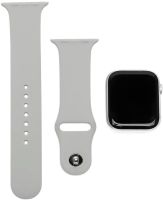 Наручні Смарт годинник Smart Watch T500 Спортивні з мікрофоном, тонометром IP67 Aluminium 44mm Розумні годинник з функціями фітнесу та здоров'я білі