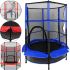 Дитячий батут Tilly BT-RJ-0072 140 см до 60 кг із захисною сіткою та м'якою обшивкою, Круглий батут YH-D007 на пружинах для дому та вулиці для дітей