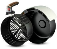 Безмасляний аерогриль RAF Air Fryer R.5234B на 5.8 л електрична повітряна аерофритюрниця для приготування їжі без олії 7 програм 1500W Чорна