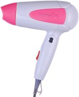 Складной дорожный фен Gemei GM-1756 Pink портативный для укладки и сушки волос со сборной ручкой, насадкой и терморегулятором 1200W Розовый