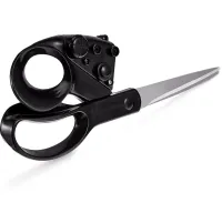 Швейні ножиці з лазерним покажчиком Laser Scissors LP01 21 см кравецькі ножиці для крою та шиття з лазером для точного розрізання тканини та паперу