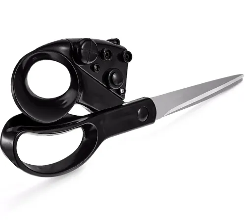 Швейні ножиці з лазерним покажчиком Laser Scissors LP01 21 см кравецькі ножиці для крою та шиття з лазером для точного розрізання тканини та паперу