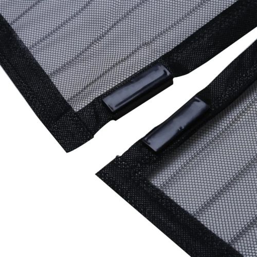 Антимоскітна сітка на магнітах Magic Mesh Black 90х210 см розсувна магнітна москітна штора від комах комарів і мух на двері Чорна Меджик Меш