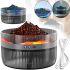 Зволожувач повітря нічник Вулкан Volcano Humidifier K3 2 л настільний ультразвуковий аромадифузор з ефектом полум'я і світлодіодним LED підсвічуванням