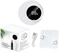 Настінний УФ стерилізатор зубних щіток Toothbrush Sterilizer Holder YQ-S02 автоматичний тримач з ультрафіолетовою дезінфекцією і дисплеєм від USB
