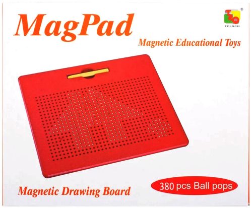 Магнітна дошка для малювання кульками MagPad 1763-1 на 380 магнітів зі стилусом, дитячий розвиваючий Магнітний планшет для творчості TSQ-380