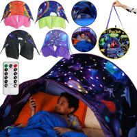 Дитячий ігровий намет для сну Dream Tents Glow зоряне небо тент балдахін для дитячого ліжечка з LED підсвічуванням, пультом управління і сумкою