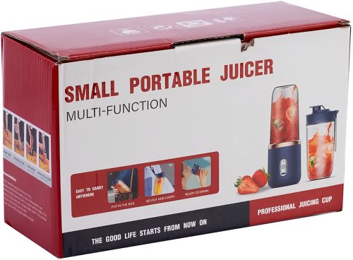 Бездротовий міні блендер Small Portable Juicer A215 400 мл акумуляторна портативна соковижималка з пляшкою поїлкою для смузі і соку від USB