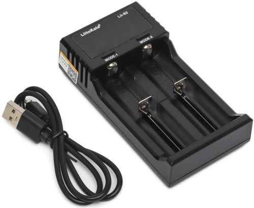 Зарядний пристрій для акумуляторів LiitoKala Lii - S2 універсальна зарядка C LCD дисплеєм індикатором для батарейок 18650 на 2 акумулятора від USB