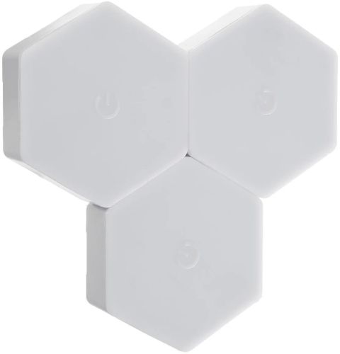 Модульна RGB підсвічування нічник стільники 3 шт в шафу Led Light 359 Lamp бездротовий шестигранний сенсорний світильник з пультом управління