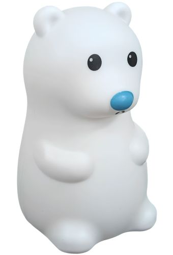 Настільний силіконовий нічник Ведмідь Bear Silicone Night Light DC-7653 дитячий акумуляторний світильник з RGB підсвічуванням і сенсорним датчиком USB