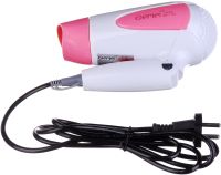 Складной дорожный фен Gemei GM-1756 Pink портативный для укладки и сушки волос со сборной ручкой, насадкой и терморегулятором 1200W Розовый