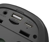 Бездротова колонка зі світломузикою Hopestar P50 mini Black портативна Bluetooth міні акустика з RGB підсвічуванням USB AUX для Android IOS Чорна
