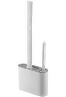 Набір щітка і йоржик Cleaner Toilet Brush Rd-5763 підвісний силіконовий гнучкий йоржик на підставці з кріпленням на стіну для чищення унітазу HA-179