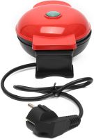 Електрична міні-вафельниця Mini Maker Waffle MAG-686 10.5 см вафельниця для віденських і бельгійських вафель XL-287 з антипригарним покриттям 350W Червона