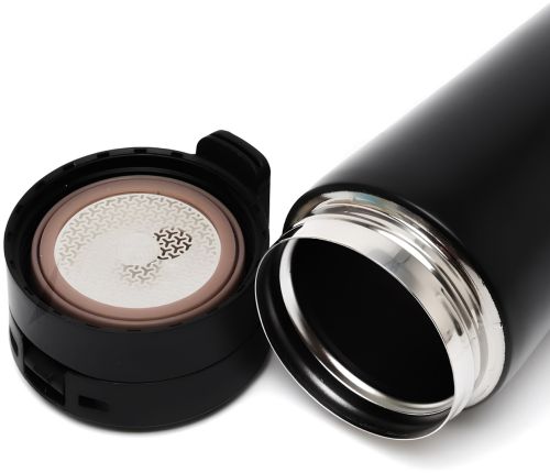 Портативна термочашка Vacuum Cup Elite Cafestyle EL-252 380 мл двошарова термогорнятко з кришкою і поїлкою, термос із нержавіючої сталі з фільтром AND1335